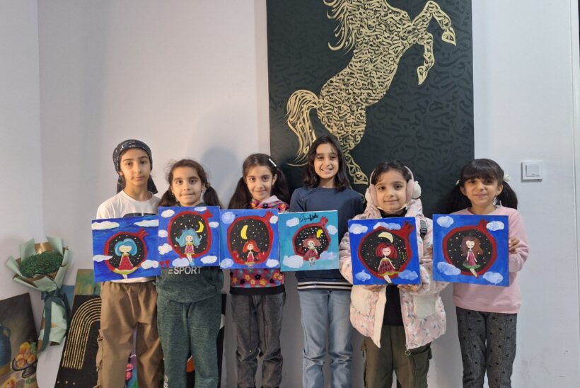 کلاس نقاشی آموزشگاه هوشینو